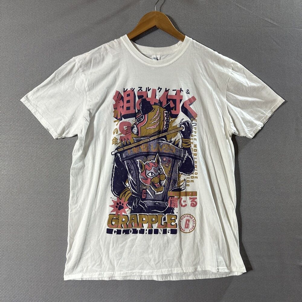 Grapple Clothing Exclusive Kendo Swinging GrappleCat UK T-Shirt Size XL